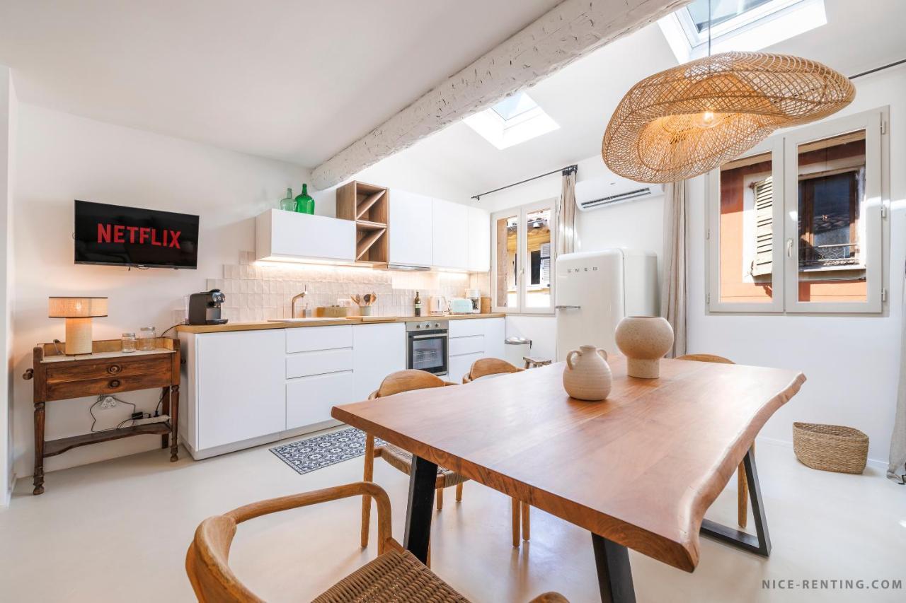 Nice Renting - Neuve - Luxury Triplex Old Town Massena Garibaldi - 4 Bedroom - Ac Bagian luar foto